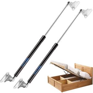 20in 120LB Gas Struts for Heavy Lid with L Mounting Bracket Gas Shocks Lift Lid Gas Cylinder for Cabinets Tool Box Camper RV Heavy-Duty Floor Hatch Trap Door 2Pcs(Support Weight 105-135lb)