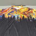 Black Coconut Tree 3D Printed Polo Shirt for Men Outdoor Hawaii Holiday Short Sleeves T-Shirt Gift Men, XL