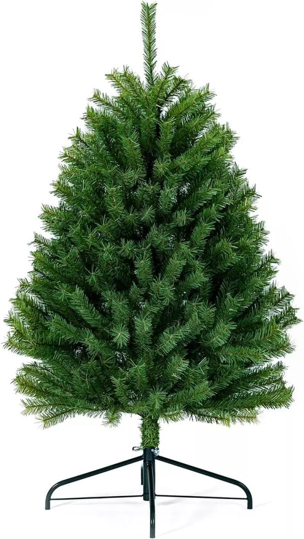 4.5ft Small Artificial Christmas Tree, Realistic Christmas Tree with PVC Branch