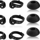 6 Pairs Replacement Ear Tips for Bose QuietComfort Ultra Earbuds (2023) & Bose QuietComfort Earbuds II (2022) - Anti-Slip Silicone Wingtip Covers Eartip-Black