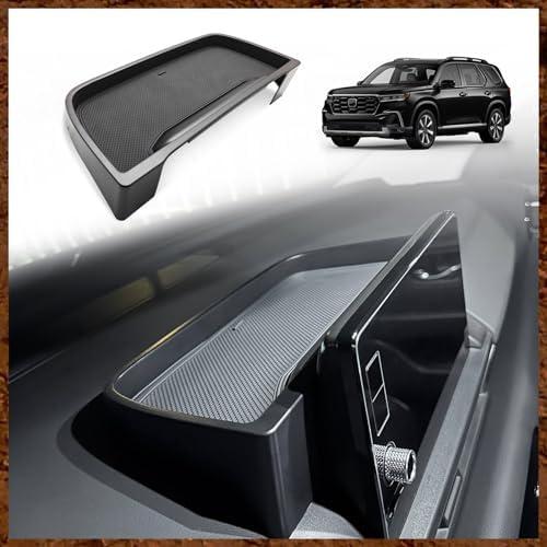 Muslogy for 2025 2024 2023 Pilot Dash Storage Tray Insert Behind Screen Center Console Organizer Interior Accessories Compatible with Honda Pilot 2023-2025 Sport EX-L TrailSport Touring Elite(Black)