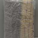 Finlonte Quilts Queen Size, 100% Cotton Queen Size Quilt, Lodge Cabin Farmhouse Queen Quilt, Grayish Brown Green Plaid Lightweight Soft Quilted Bedspread Sets for All Season, 3 Pieces