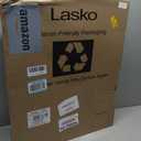 Lasko Oscillating Cyclone Pedestal Fan, Adjustable Height, Timer, Remote Control, 3 Speeds, for Bedroom, Living Room, Home Office, 18", Black, 1843