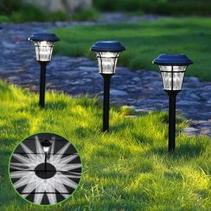 MAGGIFT Solar Garden Lights, 8 Lumens, Warm White, Weather-Resistant, No Electricity Required, Easy Installation, Decorative Pathway Lighting, 6 Pack