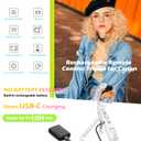 Wireless Rechargeable Camera Remote Shooting Grip Tripod with OLED Screen