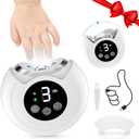 2-in-1 Electric Nail Clipper, Baby Nail Clipper with Nail File & 3 Speed Gears, Baby Nail Trimmer Electric with LED Light & Storage Box, Automatic Nail Clippers for Baby, Adult, Seniors