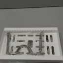 Magheo 2 Pack Expandable Food Storage Container Lid Organizers, 22" Pots and Pans Organizer Under Cabinet with 9 Adjustable Dividers Pot and Pan Lid Holders Rack Inside Cabinet(White)