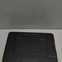 AboveTEK Adjustable Laptop Lap Desk, 3 Ergonomic Angles, PU Leather Non-Slip Surface, Heat Shield, Retractable Mouse Pad, Portable Laptop Lap pad Workstation for Bed, Sofa, Travel (Black)