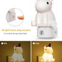 L LOHAS LED Plug-in Night Light for Kids, Cute Color Changing LED Night Light with Dusk to Dawn Sensor, Christmas, Birthday Gift Nightlight for Girls & Kids, Room Decor