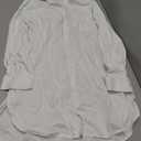 Runcati Womens Button Down Shirts Linen Cotton Long Sleeve Blouse Tunic Tops Cover Up Shirt Loose Beach Bikini Dress XL