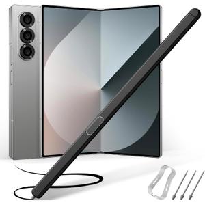 Galaxy Z Fold 5/Fold 6 S Pen,Replacement Galaxy Z Fold 5/Fold 6 Ultra Stylus Pen.4096 Pressure Level Easy Writing.Compatible Galaxy Fold 5/Fold 6 Pen(Black)