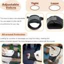 HEELE Dog Muzzle,Soft Nylon Muzzle Anti Biting Barking Chewing,Air Mesh Breathable Drinkable Adjustable Loop Pets Muzzle for Small Medium Large Dogs  (Black, L)