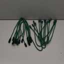 Zhengmy 16 Pcs 20 Inches Christmas Garland Ties Christmas Decorative Twist Ties for Banister Reusable and Flexible Twist for Xmas Home Decorations Holiday Craft Wrapping (Green)