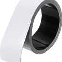 MECCANIXITY Magnetic Strip with Strong 2 Inch x 9.84 Feet Magnetic Strip Tape,Magnetic Tape Labels for Whiteboards Refrigerator and Crafts White