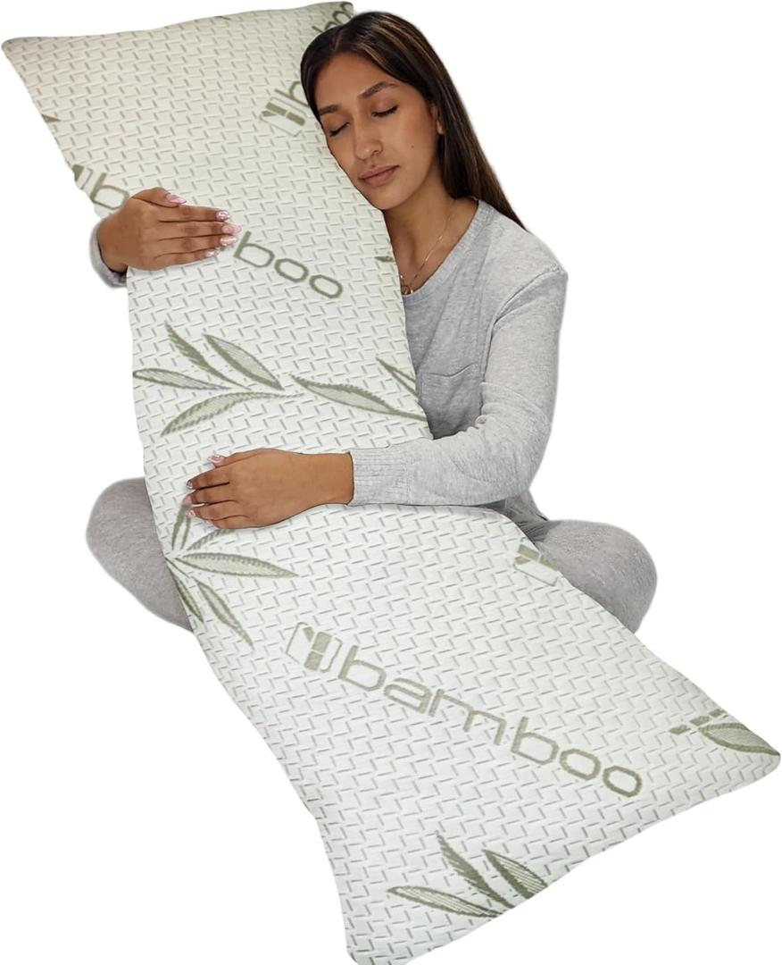 Original Shredded Gel Memory Foam Pillow for Adults Made in USA, Soft Bed Pillow for Sleeping - 20x54 Inch