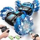 RC Cars for Boys Girls, 4WD Gesture Sensing Remote Control Car Kids Stunt Truck Toys, 2.4GHz Multiple Terrains Hand Controlled Vehicle Double Side Driving Chrismas Birthday Gift (Blue)