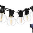 String Lights Outdoor 18Ft Waterproof Hanging Lights with 12 Shatterproof Bulbs & 4 Light Modes, Outside Backyard Lights for Patio Market Bistro Porch Cafe Decor (12)