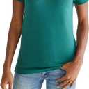 Aeropostale Women's Aero Uniform Polo Short Sleeve, X-Large, Crocodile Green
