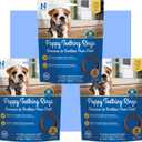 N-Bone Puppy Teething Rings Chicken Flavor Dog Treat, 18 Rings Total, 21.6-oz - Natural Puppy Chew Toys Alternative for Teething Discomfort - Small and Large Dogs (EXP 11/09/27)