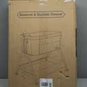 Bassinet Bedside Sleeper, Rocking Bassinets with Comfy Mattress and Wheels for Newborn, 5-Height Adjustable (Black)