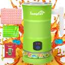 Gummy Candy Maker Mixer, Infused Herb Edible Gummy Machine, Gummy Making Kit, DIY Gummy, Include 1 Bear Gummy Mold, 2 Dropper, 1 Fruit Mold&1 Mixing Stick Five-Years Free Replacement(Green)