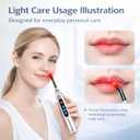 MCJ Cold Sore Light Therapy Device Canker Sore Treatment, Fever Blister & Mouth Ulcer Relief with Silver Tip (Face/Nose) (Silver)