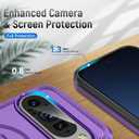 for Google Pixel 9/9 Pro Case,[Compatible with Magsafe] [Military Grade Drop Tested] Shockproof Magnetic Tough Rugged Protective Phone Case -6.3 inch (Purple)