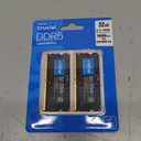 Crucial 32GB DDR5 RAM Kit (2x16GB), 5600MHz (or 5200MHz or 4800MHz) Laptop Memory 262-Pin SODIMM, Compatible with Intel Core and AMD Ryzen 7000, Black - CT2K16G56C46S5