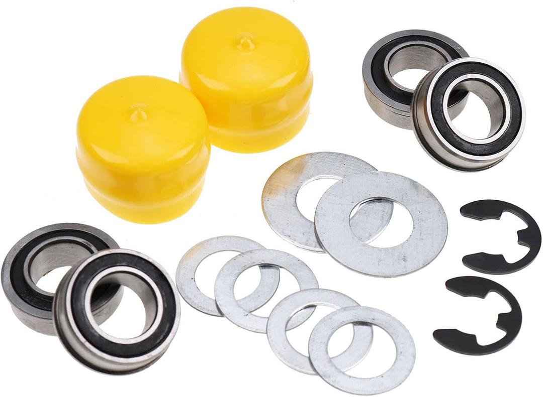 DVPARTS Front Wheel Bearing Bushing to Bearing Conversion Kit for John Deere LA140 LA145 LA150 LA155 LA165 LA175 LA100 L105 LA115 LA125 LA130 LA135 L100 L105 L108 L110 L120 L130