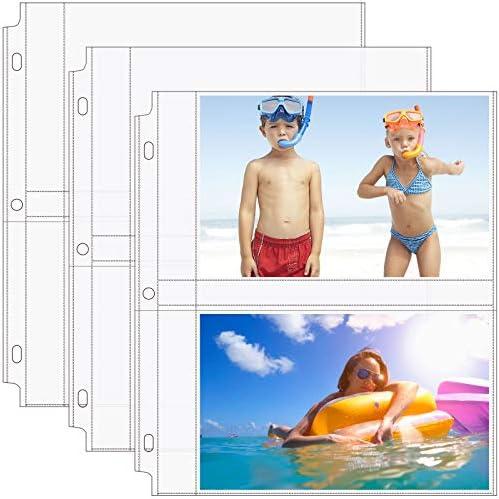 MaxGear 30 Pack 5x7 Photo Sleeves for 3 Ring Binder (120 Pictures), Heavy-Duty Archival Page Protectors, 2-Pocket Clear Photo Album Refill Pages, Plastic Seed Binder Pages 8.5x11, Acid-Free, Set of 2 MaxGear 30 Pack 5x7 Photo Sleeves for 3 Ring Binder (120 Pictures), Heavy-Duty Archival Page Protectors, 2-Pocket Clear Photo Album Refill Pages, Plastic Seed Binder Pages 8.5x11, Acid-Free, Set of 2