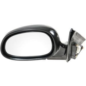 TRQ Driver Side Power Mirror Smooth Black Paint to Match Compatible with 1992-1995 Honda Civic Sedan HO1320113