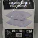 Waterproof Quilted Pillow Protectors Queen Ultra Soft Thick Pair 20x30 Inches Brushed Ultra Plush White Zippered Set of 2 Size Encasement