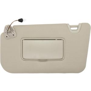 CRAZYPARTS Driver Side Sun Visor Compatible with Nissan Rogue X-Trail 2014-2020 (Not Fit Select/Sport) Sun Shade with Light Replacement 96401-4BA1D Color: Beige