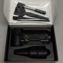 Compressed Air Duster, 150000RPM Electric Air Duster with 3 Gear Speed Adjustable, Rechargeable Cordless Dust Cleaner with Brush/Lighting for Keyboard, PC, Car, Outdoor, Air Bed (Black)