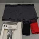 Under Armour Men's 3-Pack Performance Cotton Boxer Brief, 3" Inseam, All-Day Comfort & Ultra-Soft, Size L