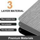 AiBOB Chair Mat for Carpeted Floors, Premium Quality Hard Material, Office Floor Mats for Computer Desk on Carpet, Easy Gride for Chairs, 36x48 Grey