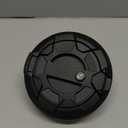 Xprite Locking Gas Tank Cap Cover Compatible with Jeep Wrangler 2018-2025 JL & JLU 2/4 Door Unlimited, Off-Road Aluminum Lock Fuel Filler Door Cover, Wheel Pattern (With Key Latch)