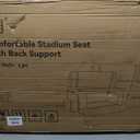 yeyeeyyee Wide Stadium Seats with Back Support, Exclusive Sofa Style Design Extra Thick Bleacher Chairs with Back and Cushion, 6 Reclining Positions - Ultimate Comfort for Sports Events (Red, 25"), Extra Wide - Width 25 Inches