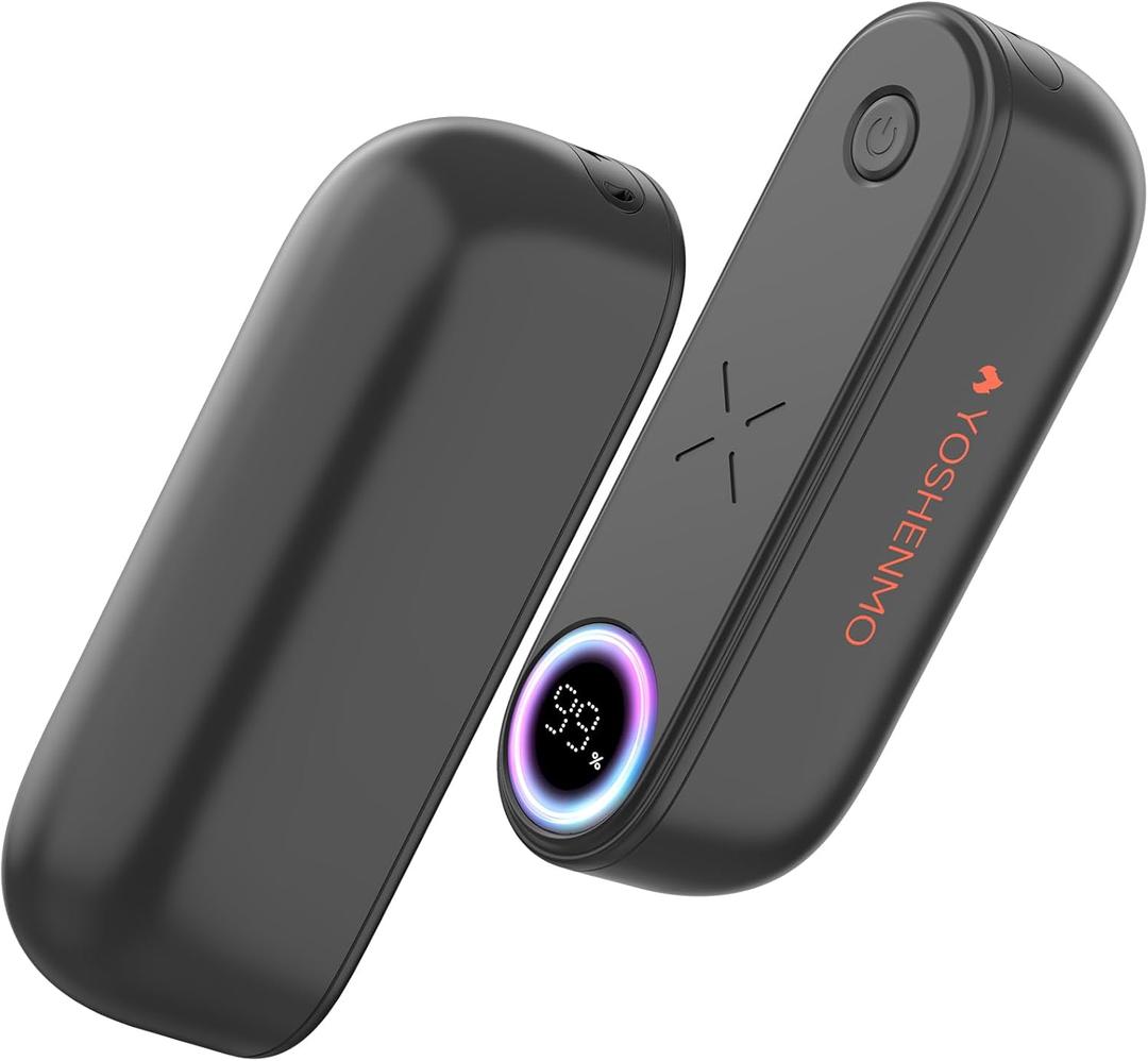 Hand Warmers Rechargeable 2 Pack, 6000mAh Magnetic Electric Hand Warmer with LED Display, Max 140, 16Hrs Long Lasting, Golf Accessories, Camping Essentials, Gifts for Men, Women, Camping, Hunting