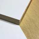 3/4" / 18mm White Melamine Faced Baltic Birch Plywood (12" x 24", White)