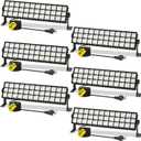 6 Pack 100W LED Shop Lights, 11000LM 6000K Plug in Garage Light with 6FT Power Cord, IP66 Waterproof Work Light for Garage, Outdoor, Workshop, Yard, Indoor, Warehouses, Yard, Carport