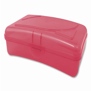 Cra-Z-Art Plastic School Box, 2-3/16"H x 5-3/16"W x 8"D, Pink