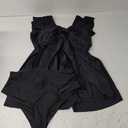 Blooming Jelly Women's Tummy Control Swimsuits One Piece Swim Dress Plus Size Bathing Suits Ruffle Lace Swimwear (4X-Large, Black)