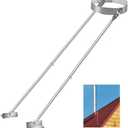 Diameter Stove Pipe Stainless Steel Roof Bracket Support Kit Adjustable Extended Roof Brace 6"-14" Diameter Stove Pipe