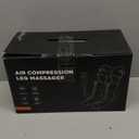 Leg Massager with Heat and Compression, Foot and Full Leg Massager for Circulation and Pain Relief, Sequential Compression Boots with 6 Modes, 6 Intensity, 3 Heat, Gifts for Mom, Dad, Athletes (Black Yellow)