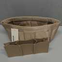 ZTUJO Purse Organizer Insert, Felt Bag Organizer For Handbag, 13 Colors, 6 Sizes (Small, Silky Beige)