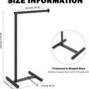 Livabber L-Shape Hand Towel Holder Stand, Metal Hand Towel Rack Modern Countertop Hand Towel Ring Standing Towel Bar for Bathroom Kitchen Vanity (Black)