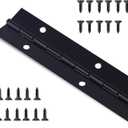 Heavy Duty Piano Hinge 48 Inch x 1.5 Inch, 0.047" Leaf Thickness
Stainless Steel Black Continuous Hinge for Cabinet, Door, DIY Wood Boxes