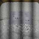 YnM Velvet Weighted Blanket, Handmade Chunky Knitted Design, Soft and Cozy, Temperature Regulating and Breathable, Machine Washable Throw for Sleep or Home Decor (White, 80x87 Inch, 25lbs)