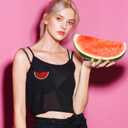 37 Pcs Sweet Fruit Iron on Patches, Summer Fruit Embroidered Sew on Patches, Watermelon Lemon Pineapple Applique Patch for Clothing DIY Accessories